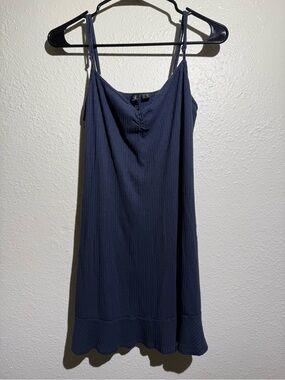 Volcom Navy Ribbed Cami Dress